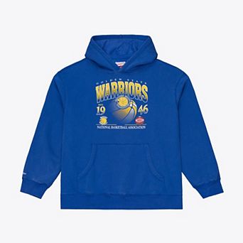 Men's Mitchell & Ness Royal Golden State Warriors Street Graphics Hoodie