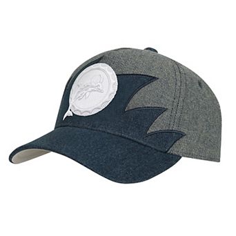 Youth Mitchell & Ness Denim Miami Dolphins Sharktooth Pro Pinch Adjustable Hat