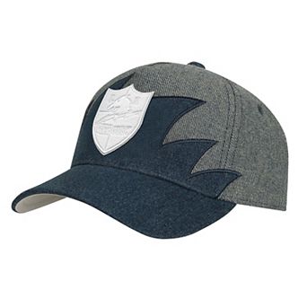 Youth Mitchell & Ness Denim Los Angeles Chargers Sharktooth Pro Pinch Adjustable Hat