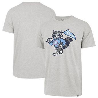 Men's '47 Gray Tennessee Titans Vintage T-Rac Imprint Franklin T-Shirt