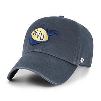 Men's '47 Navy West Virginia Mountaineers Vault Clean Up Adjustable Hat