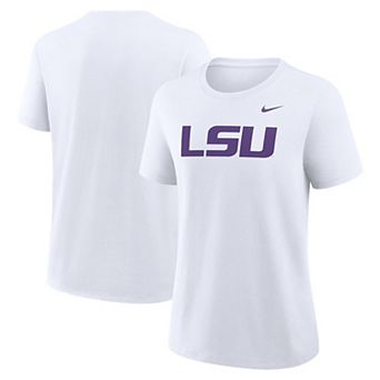 Women's Nike White LSU Tigers Primary Logo T-Shirt