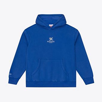 Men's Mitchell & Ness Royal Denver Nuggets Core Fleece Hoodie