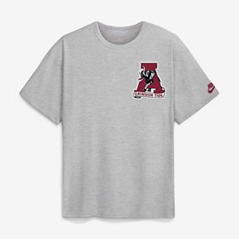 Men's Nike Heather Gray Alabama Crimson Tide Legacy Logo Max90 T-Shirt