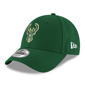 Men's New Era Green Milwaukee Bucks Team 9FORTY Adjustable Hat