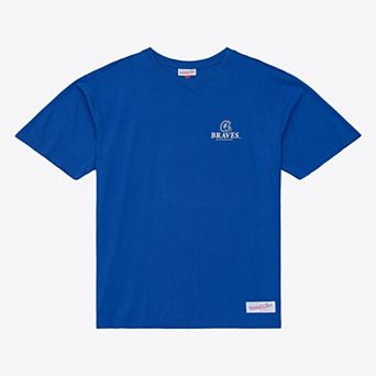 Men's Mitchell & Ness Royal Atlanta Braves Core Essentials T-Shirt