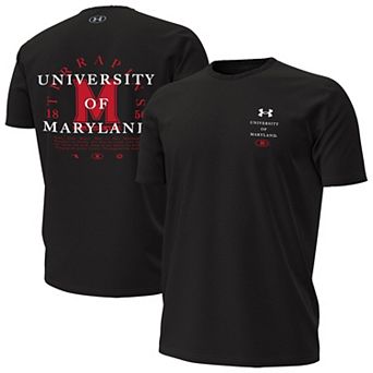 Men's Under Armour Black Maryland Terrapins 2026 Sideline Performance T-Shirt