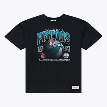 Men's Mitchell & Ness Black Detroit Pistons Core Graphic T-Shirt