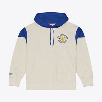 Men's Mitchell & Ness Cream Golden State Warriors French Terry Hoodie