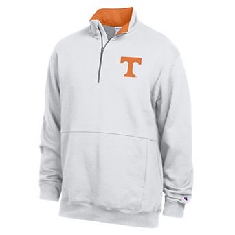 Men's Champion White Tennessee Volunteers Fleece Quarter-Zip Pullover