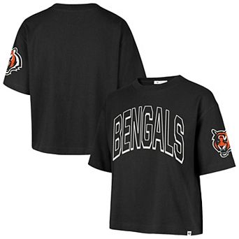 Women's '47 Black Cincinnati Bengals Call Out Reed City T-Shirt