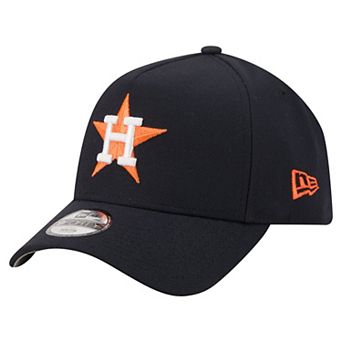Youth New Era Navy Houston Astros Cooperstown Logo 9FORTY A-Frame Adjustable Hat