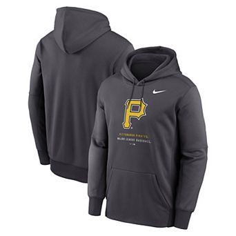 Men's Nike Anthracite Pittsburgh Pirates Therma-FIT Hoodie