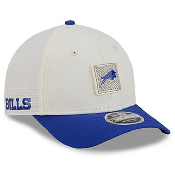 Youth New Era Cream/Royal Buffalo Bills 2026 Training Camp 9FORTY M-Crown Adjustable Hat