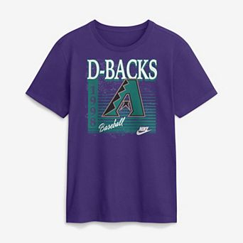 Men's Nike Purple Arizona Diamondbacks Cooperstown Logo T-Shirt