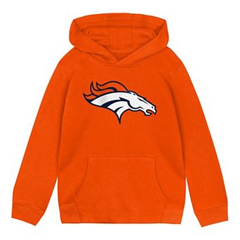 Toddler Orange Denver Broncos Primary Logo Fleece Hoodie