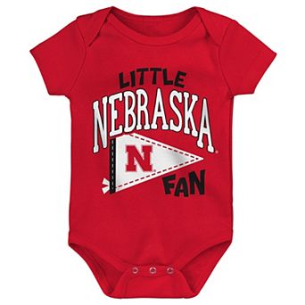 Newborn Outerstuff Red Nebraska Huskers Little Banner Bodysuit