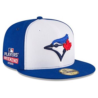 Men's New Era White/Royal Toronto Blue Jays 2026 Players' Weekend Authentic Collection 59FIFTY Fitted Hat