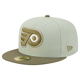 Men's New Era Sage Green/Olive Philadelphia Flyers Color Pack 59FIFTY Fitted Hat