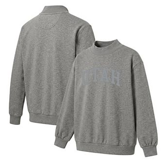 Women's Gray Utah Utes Monroe Mock Neck Sweatshirt