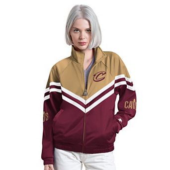Women's Starter Wine Cleveland Cavaliers Fan Club Full-Zip Track Jacket
