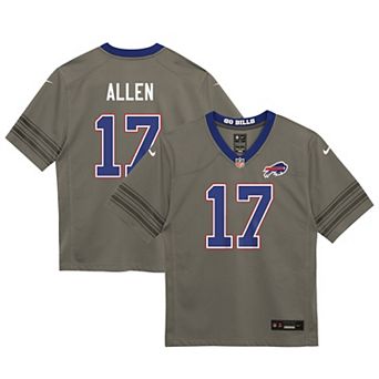 Toddler Nike Josh Allen Gray Buffalo Bills Nickel City Game Jersey