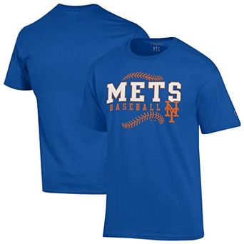 Men's Champion Royal New York Mets Baseball T-Shirt