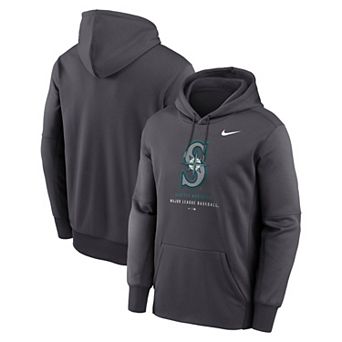 Men's Nike Anthracite Seattle Mariners Therma-FIT Hoodie