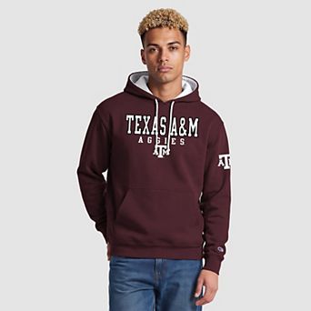 Men's Champion Maroon Texas A&M Aggies Contrast Hoodie
