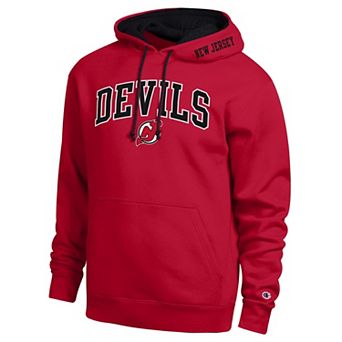 Men's Champion Red New Jersey Devils Contrast Hoodie