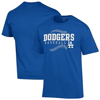 Men's Champion Royal Los Angeles Dodgers Baseball T-Shirt