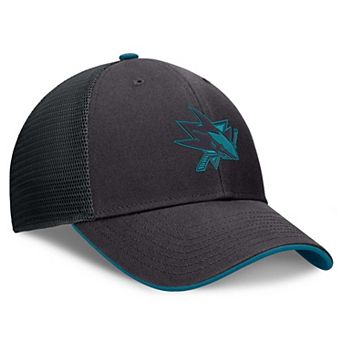Men's Fanatics Black San Jose Sharks Fundamental Limits Trucker Adjustable Hat