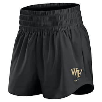 Women's Nike Black Wake Forest Demon Deacons Ultra Dri-FIT High-Rise Shorts