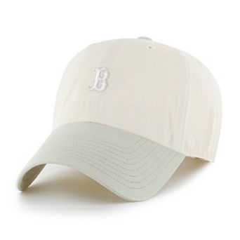 Men's '47 Light Beige/Olive Boston Red Sox Shades of Sport Clean Up Adjustable Hat