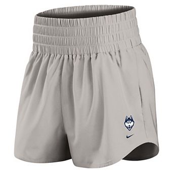 Women's Nike Gray UConn Huskies Ultra Dri-FIT High-Rise Shorts