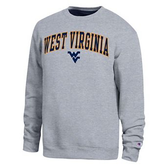 Men's Champion Heather Gray West Virginia Mountaineers Arch Sweatshirt