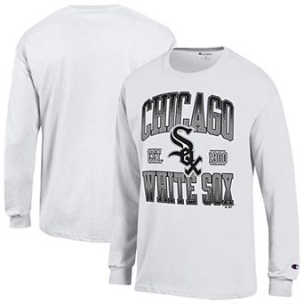 Men's Champion White Chicago White Sox Jersey Long Sleeve T-Shirt