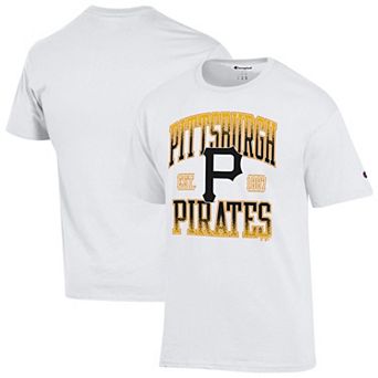 Men's Champion White Pittsburgh Pirates Team Name T-Shirt