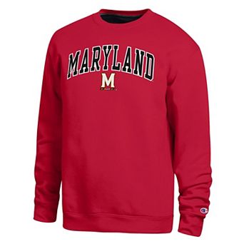 Men's Champion Red Maryland Terrapins Arch Sweatshirt