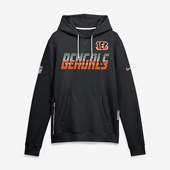 Men's Nike Black Cincinnati Bengals Sideline Standard Issue Top Prospect Dri-FIT Hoodie
