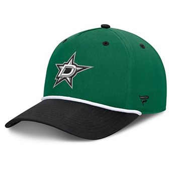 Men's Fanatics Green/Black Dallas Stars Fundamental Power Play A-Frame Adjustable Hat