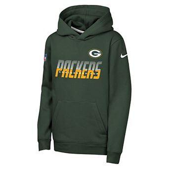 Youth Nike Green Green Bay Packers Sideline Dri-FIT Hoodie
