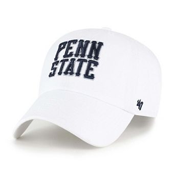 Men's '47 White Penn State Nittany Lions Vault Clean Up Adjustable Hat