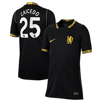Youth Nike Moisés Caicedo Black Chelsea 2026/27 Away Stadium Replica Jersey