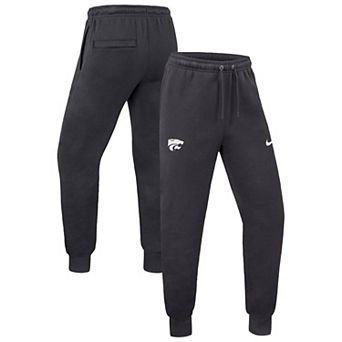 Men's Nike Anthracite Kansas State Wildcats Club Fleece Joggers