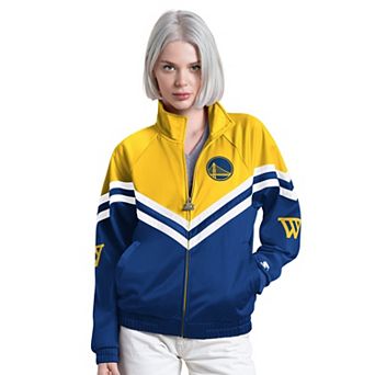 Women's Starter Royal Golden State Warriors Fan Club Full-Zip Track Jacket