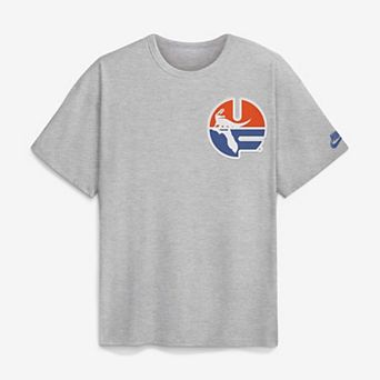 Men's Nike Heather Gray Florida Gators Legacy Logo Max90 T-Shirt