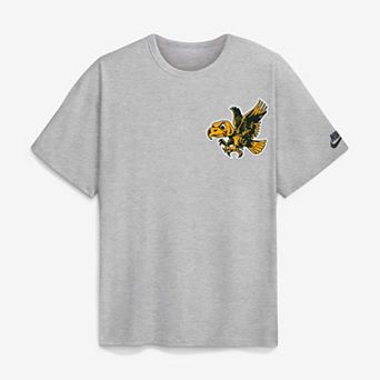 Men's Nike Heather Gray Iowa Hawkeyes Legacy Logo Max90 T-Shirt