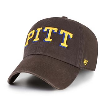 Men's '47 Brown Pitt Panthers Vault Clean Up Adjustable Hat
