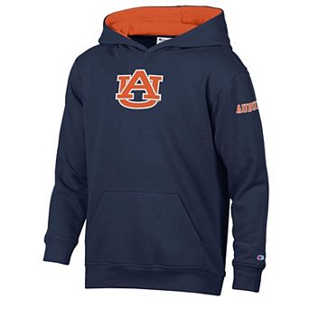 Youth Champion Navy/Orange Auburn Tigers Volume Fleece Hoodie